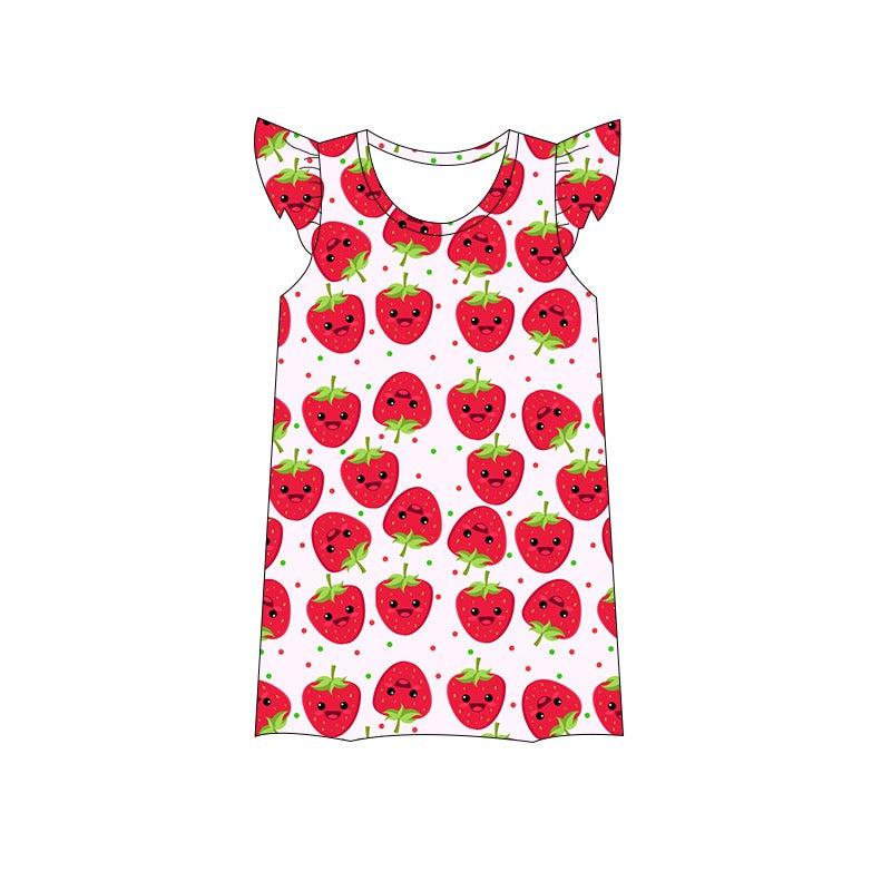 Strawberry Kisses Night dress Bamboo Sleepy