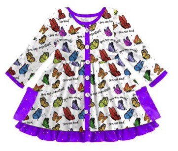 Butterfly Ruffle Dress