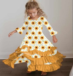 Sunflower Floor Length Dress
