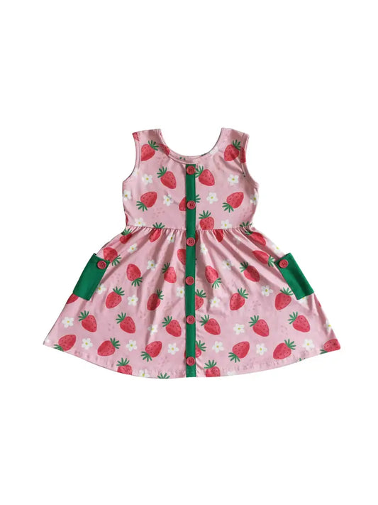 Sleeveless Strawberry Dress