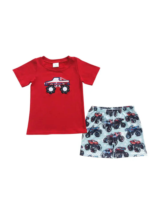 2-Piece Tractor Shirt and Shorts Set